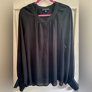 Eloquii Black Raglan Sleeve Top